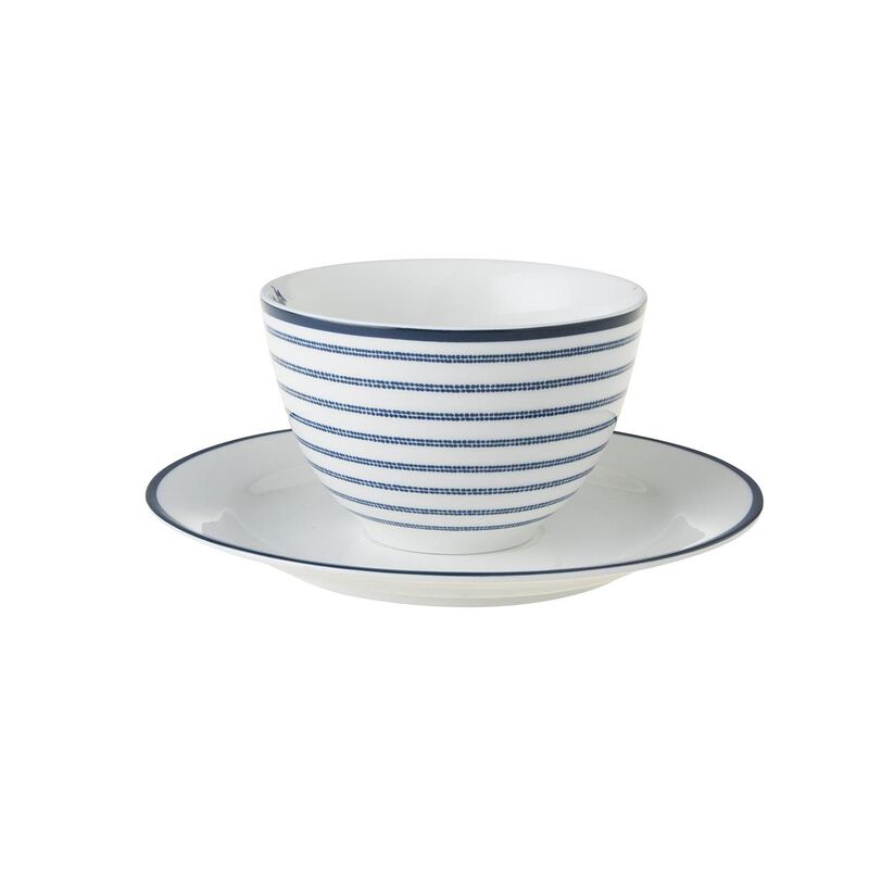 Laura Ashley Cappuccino Cup & Saucer Candy Stripe image number 2